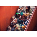 Short skirt - Green with animal print