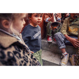 Sweatshirt - Faded black with Jimi Hendrix print