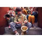 Unisex trousers - Washed black denim