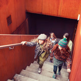 Short skirt - Green with animal print