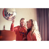 Sweatshirt - Pink with groupie print