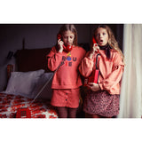 Sweatshirt - Pink with groupie print