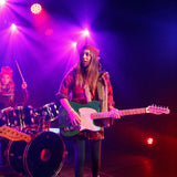 Chiffon bandana -Bordeaux with red apples allover