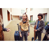 Mom fit trousers - Washed black denim