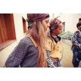 Headband with bow - Multicolor flowers