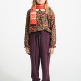 Peter pan collar blouse - Multicolor flowers