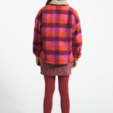 Short skirt - Bordeaux with zebra print