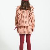 Sweatshirt - Pink with black stars