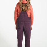Dungarees - Aubergine corduroy