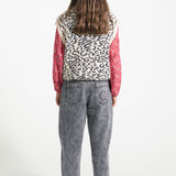 Mom fit trousers - Washed black denim