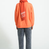 Sweatshirt - Orange with music print