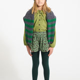 Blouse with collar - Green checkered