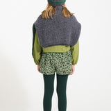 Blouse with collar - Green checkered