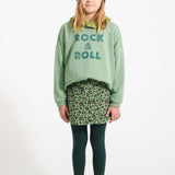 Short skirt - Green with animal print