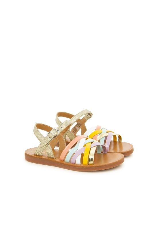 Plagette Lux - Platine/Multi Pastel van POM D'API | Kids Conceptstore Le Fanfare