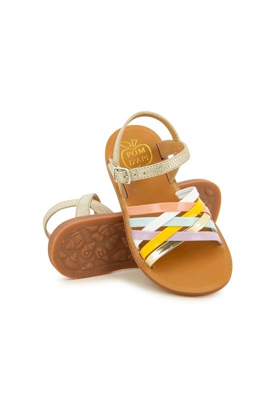 Plagette Lux - Platine/Multi Pastel van POM D'API | Kids Conceptstore Le Fanfare