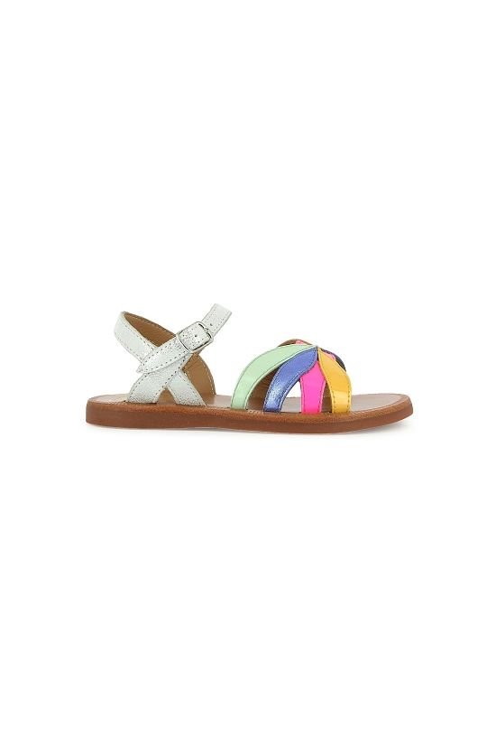 PLAGETTE OTO - MUESTRA - SILVER-MULTI van POM D'API | Kids Conceptstore Le Fanfare