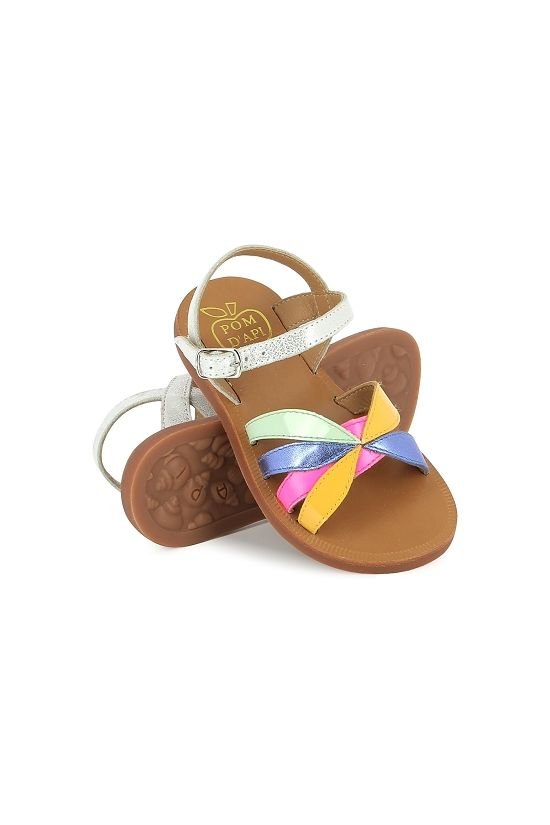 PLAGETTE OTO - MUESTRA - SILVER-MULTI van POM D'API | Kids Conceptstore Le Fanfare