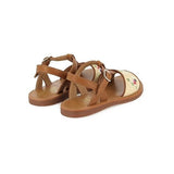 PLAGETTE RAPHIA BROD - LAMINATO-RAPHIA - CREMA-CUERO van POM D'API | Kids Conceptstore Le Fanfare
