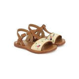 PLAGETTE RAPHIA BROD - LAMINATO-RAPHIA - CREMA-CUERO van POM D'API | Kids Conceptstore Le Fanfare