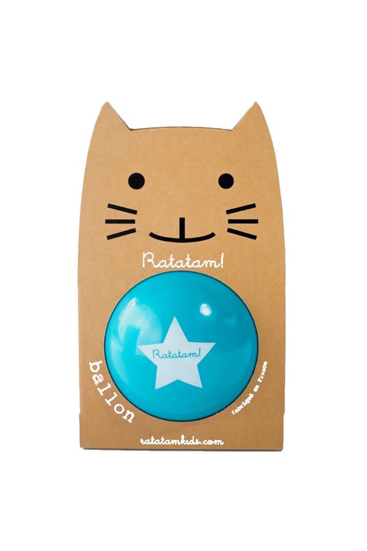 Plain Balls - Blue / 22 cm van Ratatam | Kids Conceptstore Le Fanfare
