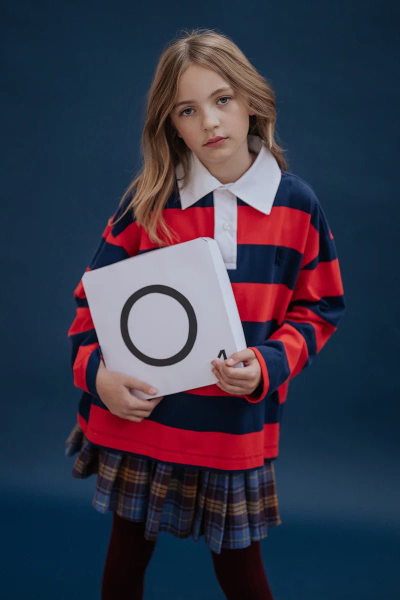 Plisse skirt - check van Repose AMS | Kids Conceptstore Le Fanfare