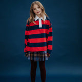 Plisse skirt - check van Repose AMS | Kids Conceptstore Le Fanfare