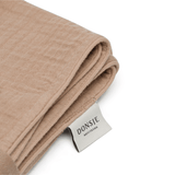 Ploekie Muslin Blanket XL - Fluffy Bunny - Rose Mocha van Donsje Amsterdam | Kids Conceptstore Le Fanfare