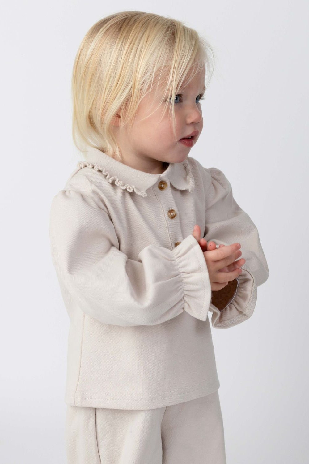 Pluimpje Sweater - Lavender Brown van Donsje Amsterdam | Kids Conceptstore Le Fanfare