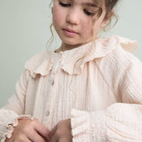 Plumeti blouse - Cream pink van Búho | Kids Conceptstore Le Fanfare
