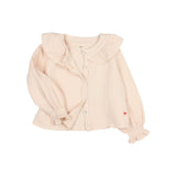 Plumeti blouse - Cream pink van Búho | Kids Conceptstore Le Fanfare