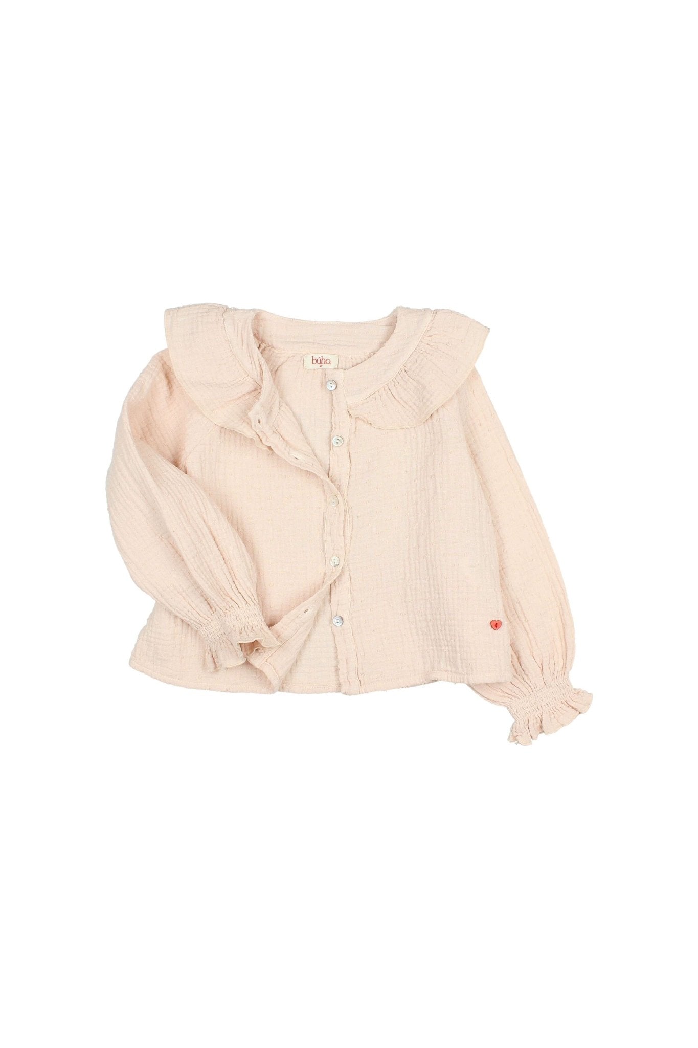 Plumeti blouse - Cream pink van Búho | Kids Conceptstore Le Fanfare