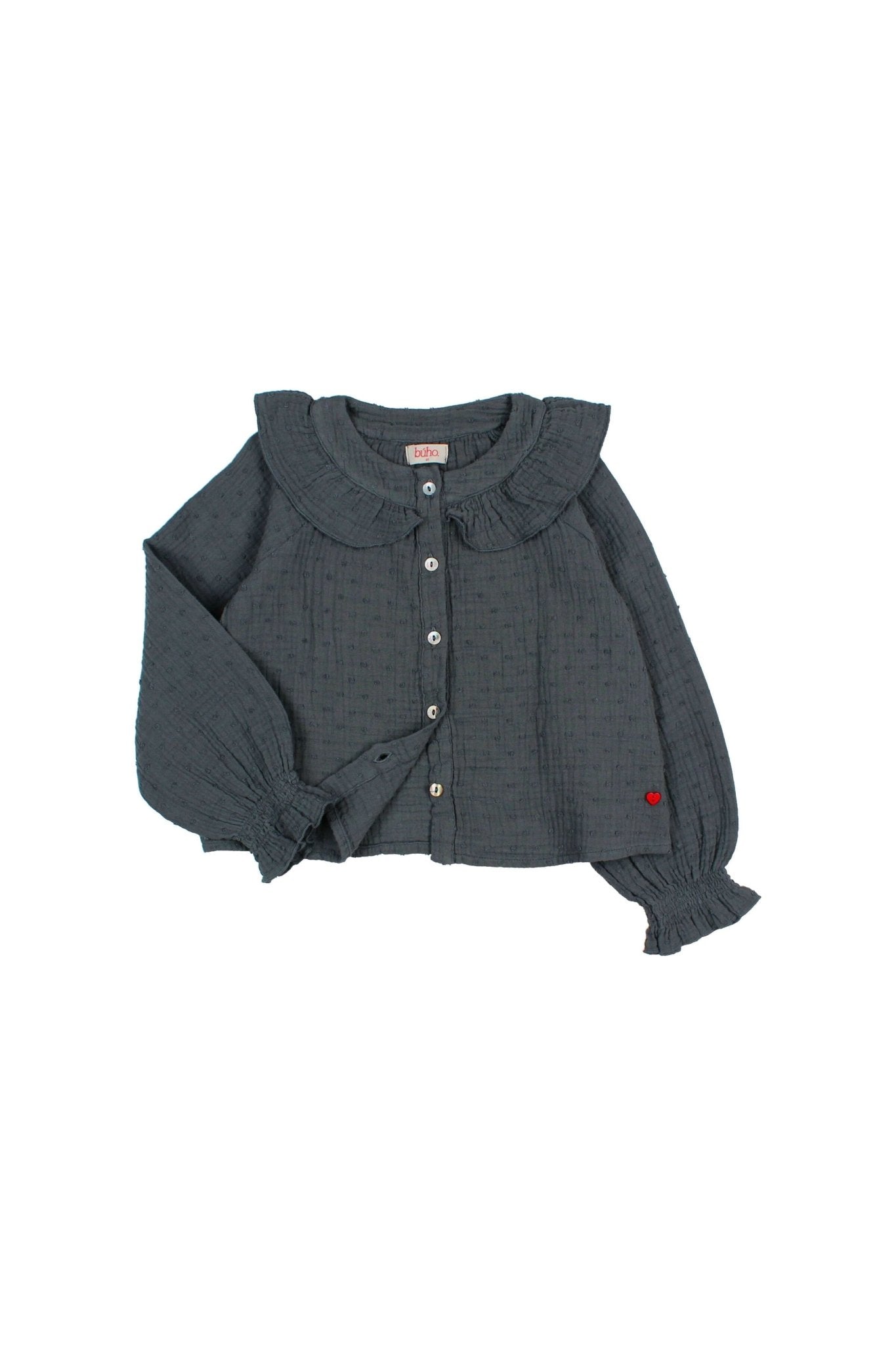 Plumeti blouse - Whale van Búho | Kids Conceptstore Le Fanfare