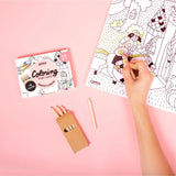 Pocket colorings + 1 display Princesses & Dragon van OMY | Kids Conceptstore Le Fanfare