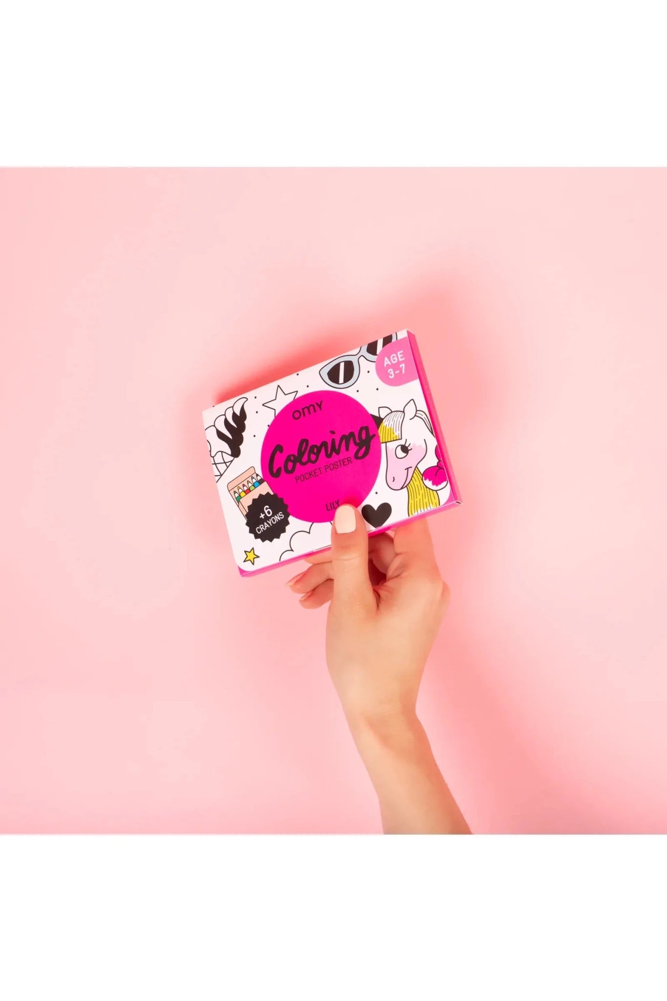 Pocket colorings + 1 display Unicorn van OMY | Kids Conceptstore Le Fanfare