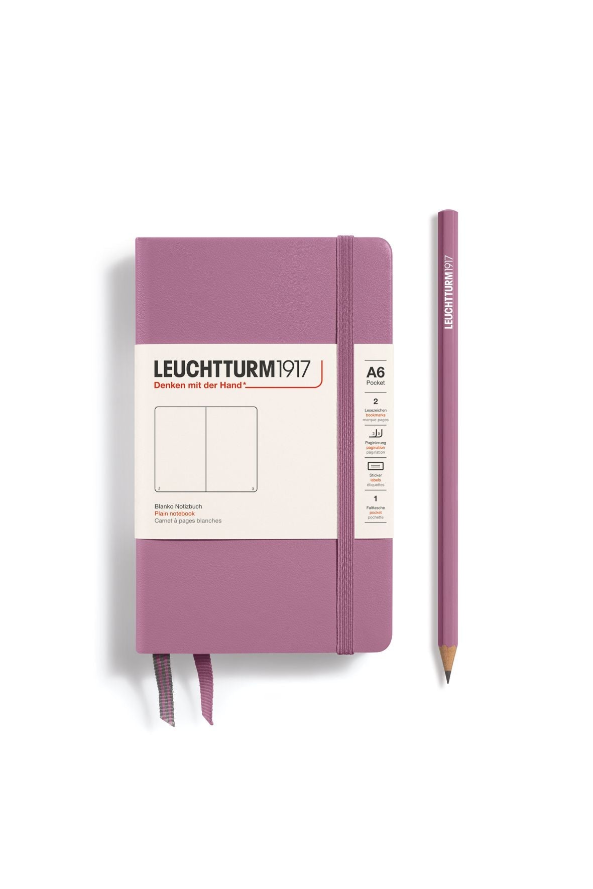 Pocket dusty rose, plain van LEUCHTTURM1917 | Kids Conceptstore Le Fanfare