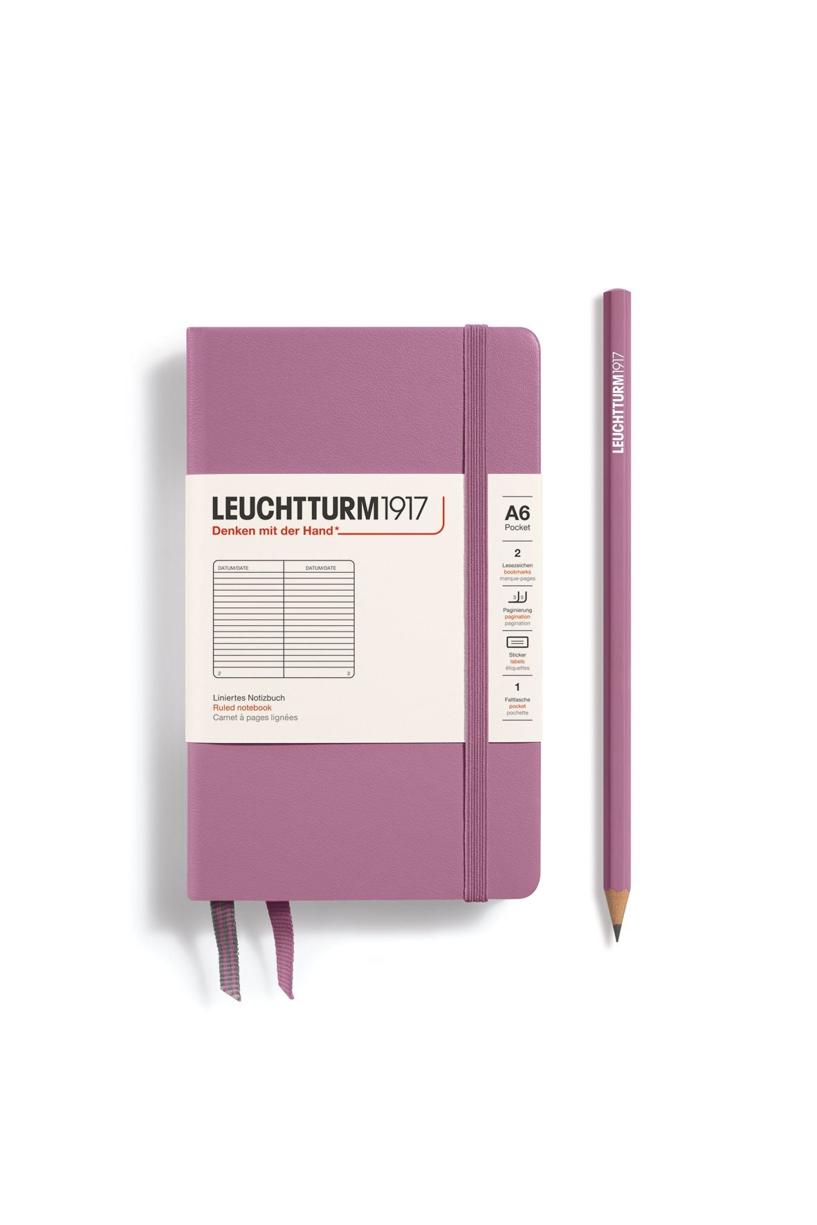 Pocket dusty rose, ruled van LEUCHTTURM1917 | Kids Conceptstore Le Fanfare