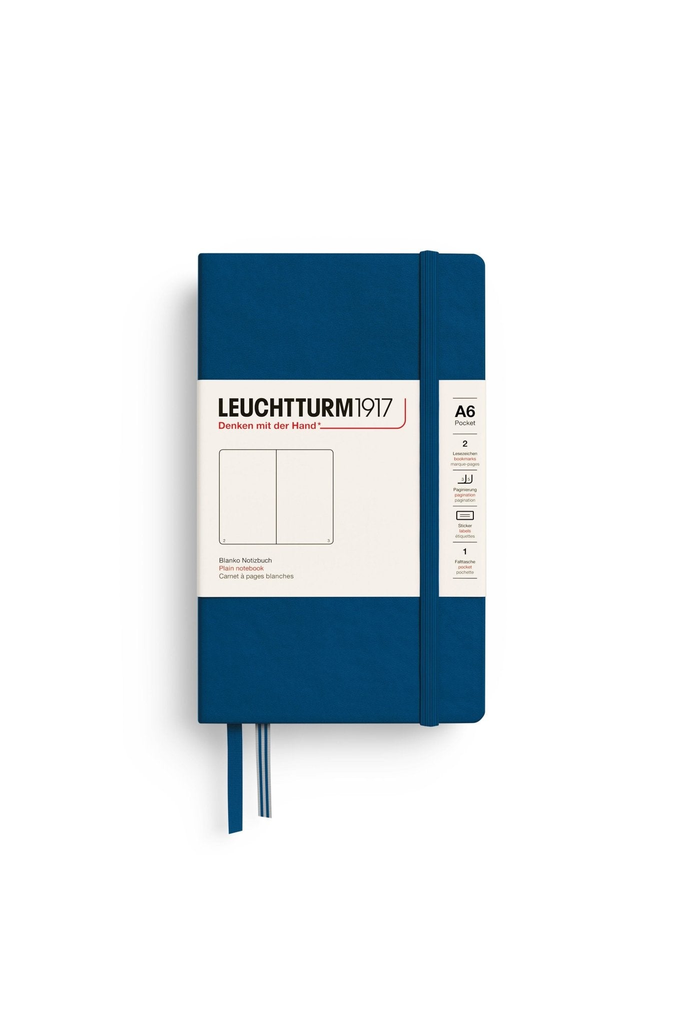 Pocket indigo, plain van LEUCHTTURM1917 | Kids Conceptstore Le Fanfare