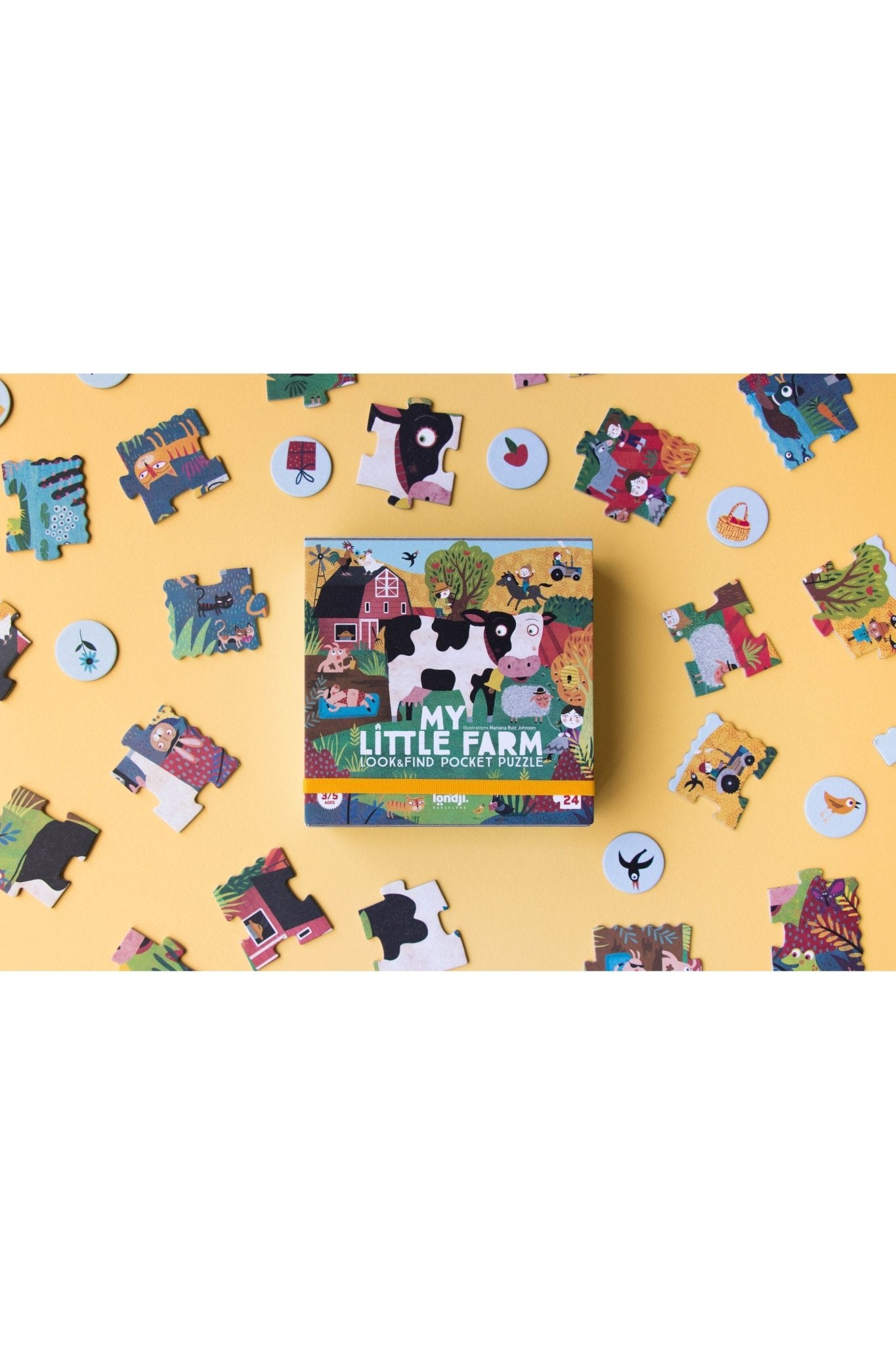 Pocket Puzzle - My little farm van Londji | Kids Conceptstore Le Fanfare