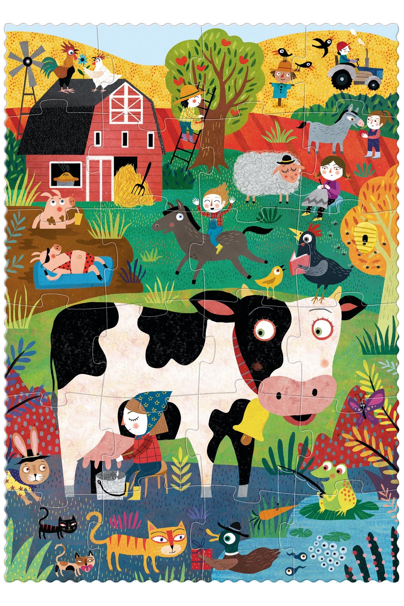 Pocket Puzzle - My little farm van Londji | Kids Conceptstore Le Fanfare