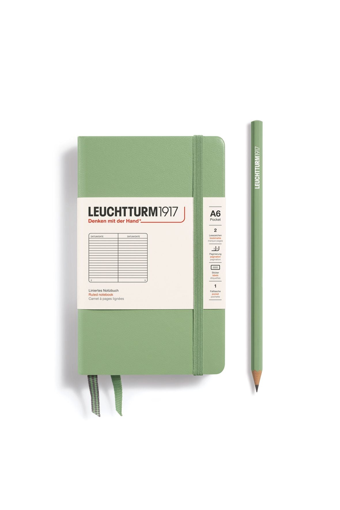 Pocket sage, ruled van LEUCHTTURM1917 | Kids Conceptstore Le Fanfare