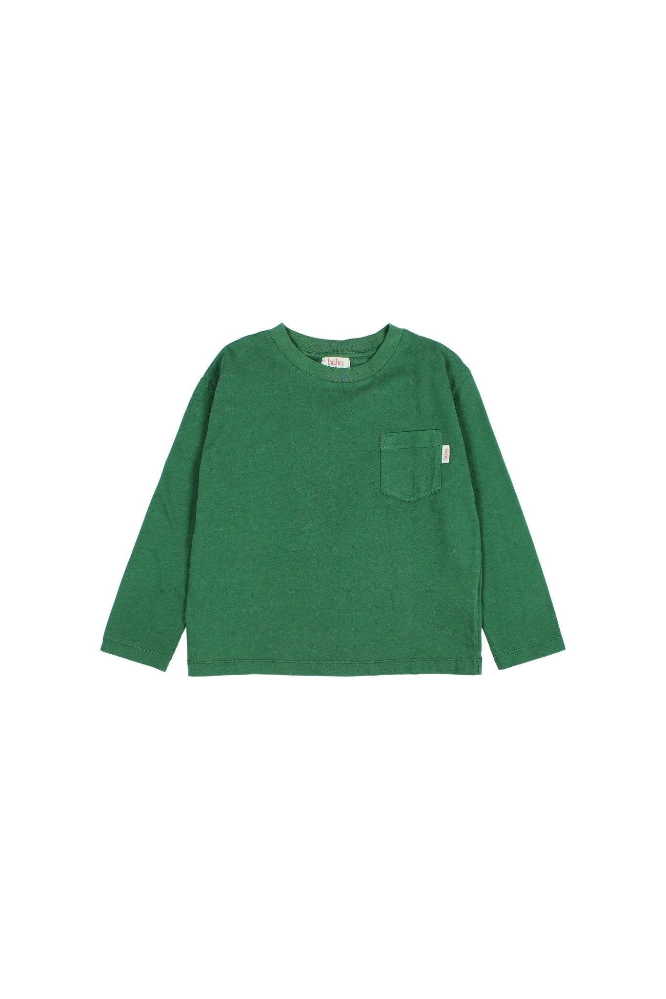 Pocket t-shirt - Forest green van Búho | Kids Conceptstore Le Fanfare