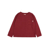 Pocket t-shirt - Pomegranate van Búho | Kids Conceptstore Le Fanfare