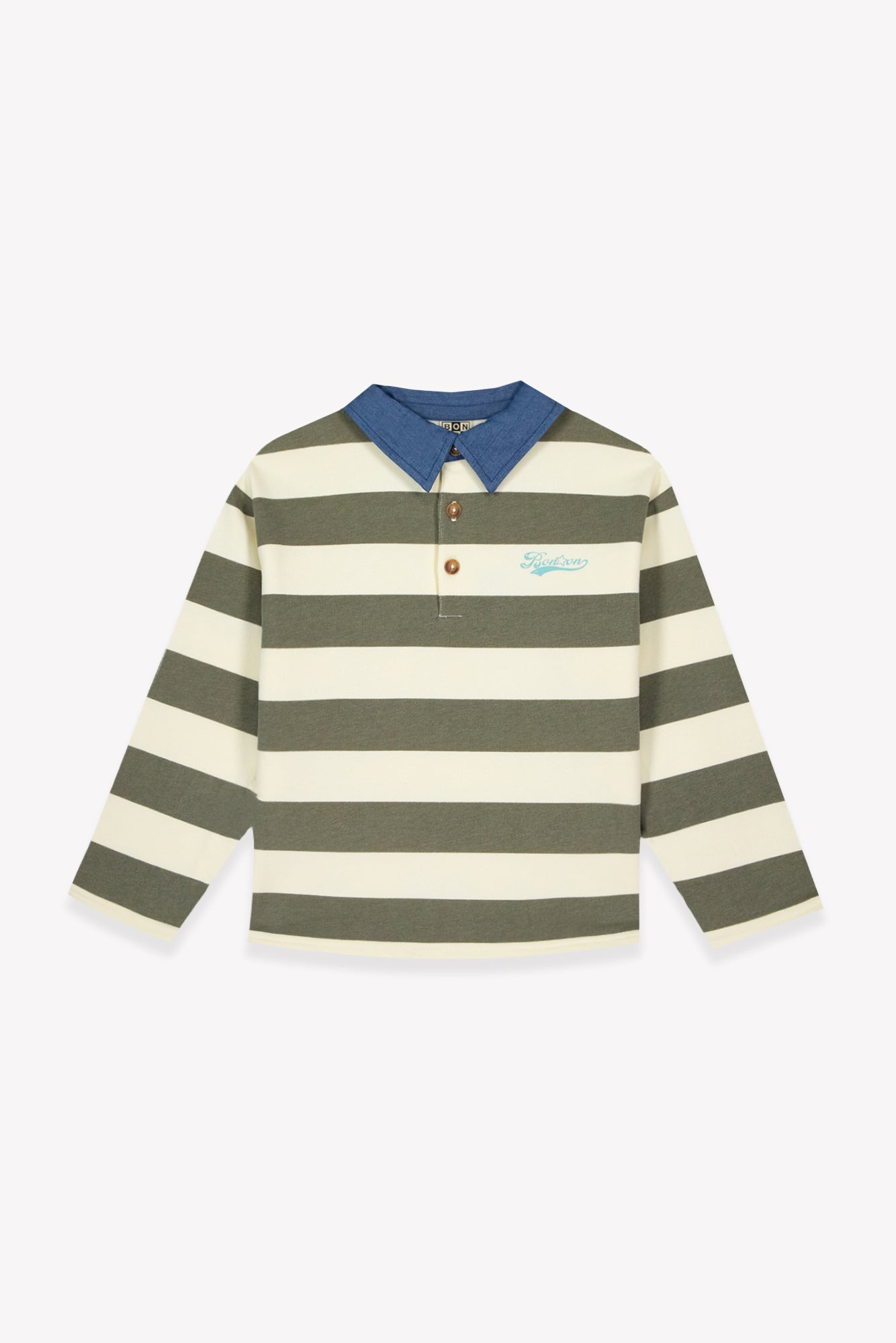 Polo pesto - Kaki highland van BONTON | Kids Conceptstore Le Fanfare