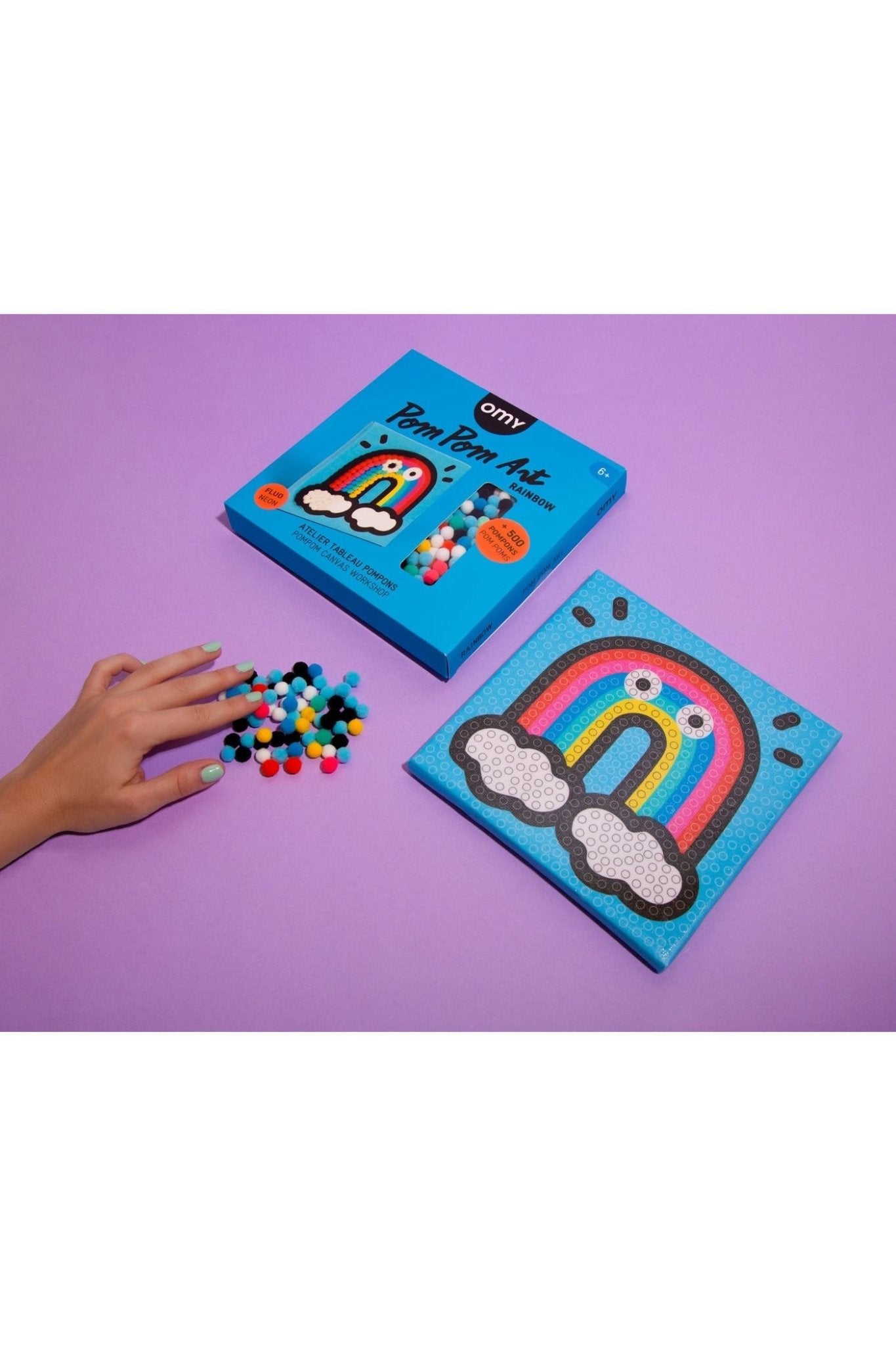 POM POM ART - RAINBOW van OMY | Kids Conceptstore Le Fanfare