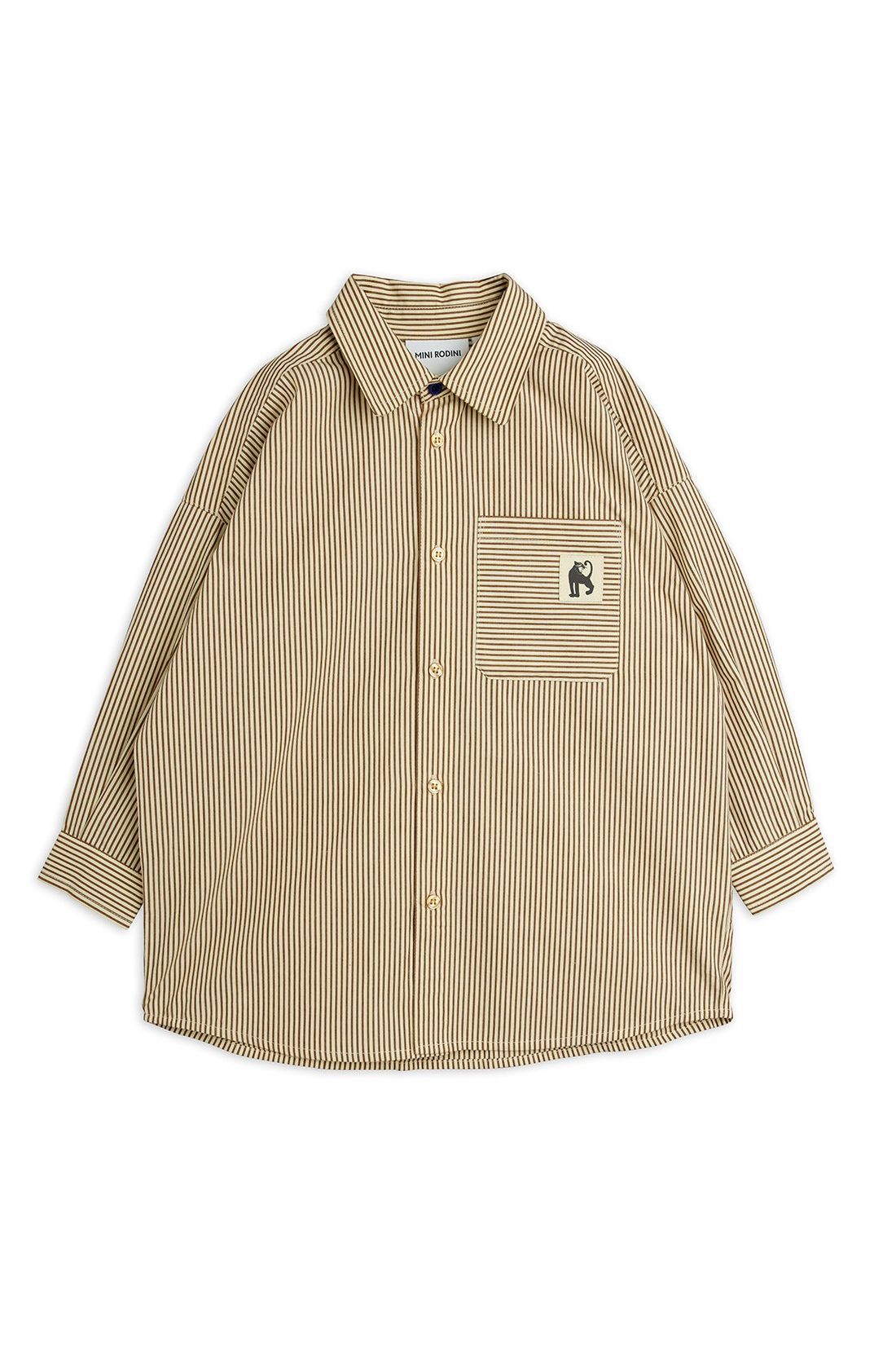 Poplin yd ls shirt van Mini Rodini | Kids Conceptstore Le Fanfare
