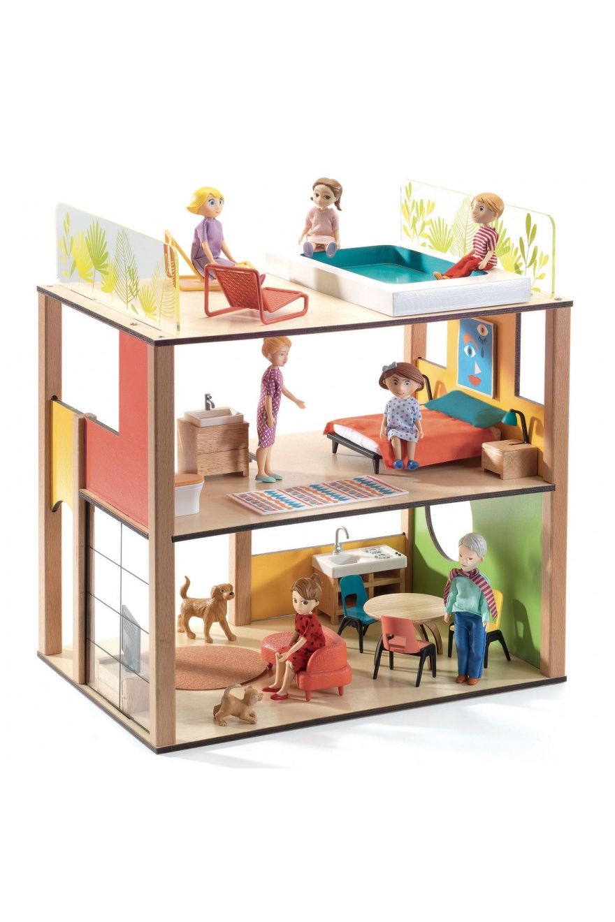 Poppenhuis - City House van Djeco | Kids Conceptstore Le Fanfare