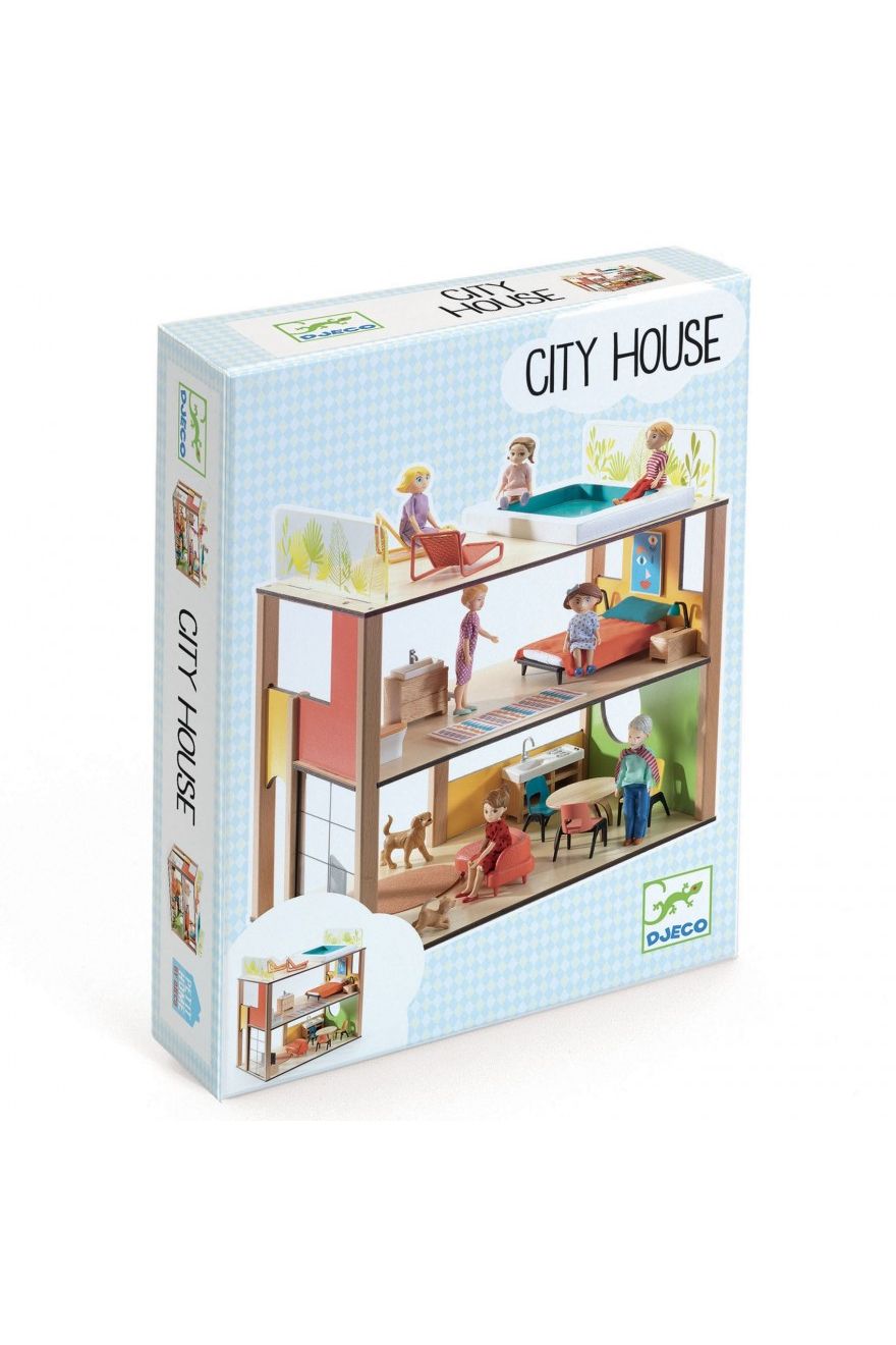 Poppenhuis - City House van Djeco | Kids Conceptstore Le Fanfare