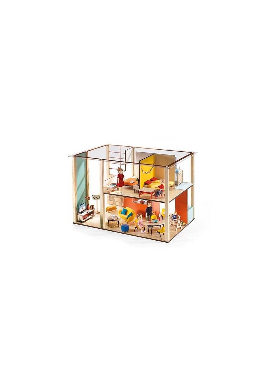 Poppenhuis - Cubic House van Djeco | Kids Conceptstore Le Fanfare
