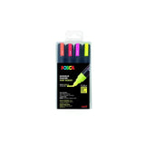 Posca marker - Set van 4 met conische punt - medium - Neon van Posca | Kids Conceptstore Le Fanfare